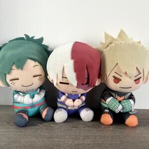 My hero academia Izuku Midoriya Deku Katsuki Bakugo Todoroki Plush doll set
